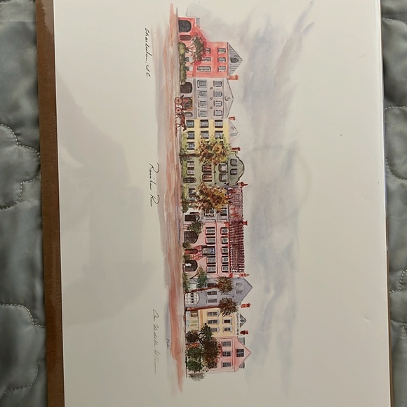 Rainbow Row in Charleston, SC - Anne Nicholls Williams Signed Lithograph - Picture 4 of 6
